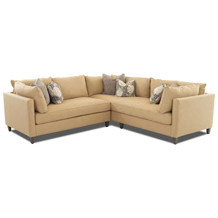 Modular Sectional with Down Blend Cushions